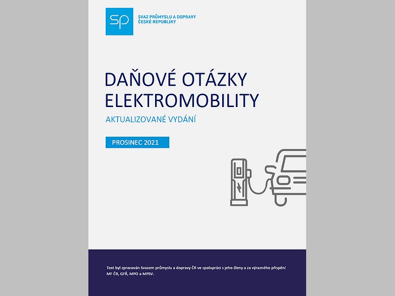 Aktualizovaná příručka Daňové otázky elektromobility